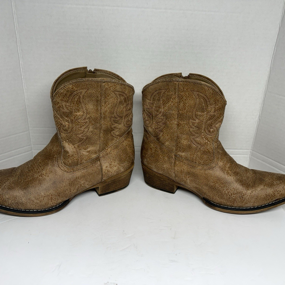 ROPER Women's Distressed Brown Ankle Boots Size 10.5 Style 09-021-1567-2506 - Picture 3 of 9
